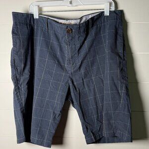 The‎ Original Penguin Men’s Navy Patterned Plaid Shorts Size 38